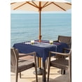 thumbnail image 4 of Square Outdoor Tablecloth with Umbrella Hole American Flag Outside Table Cloth Waterproof Patio Table Cover US Flag Baseball Stars Navy Blue Zipper Tablecloths for Picnic Party Camping 54x54 Inch, 4 of 8