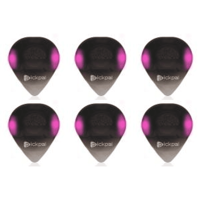 Púa luminosa táctil para guitarra, púa portátil antideslizante para guitarra acústica (rosa)