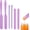 Purple, variant on 6 count Wax Sticks, 3 Style Non-stick Wax Spatulas Hair Removal Sticks Hard Waxs Scraper Waxing Applicator for Salon