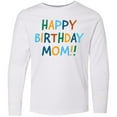 thumbnail image 3 of Inktastic Happy Birthday Mom Long Sleeve Youth T-Shirt, 3 of 5