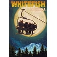 thumbnail image 4 of Whitefish, Montana, Ski Lift and Full Moon (19x27 inches, Premium 500 Piece Jigsaw Puzzle for Adults and Family, Made in USA), 4 of 4