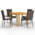 thumbnail image 4 of vidaXL Patio Dining Set Outdoor Dining Table and Chairs Patio Conversation Set, 4 of 34