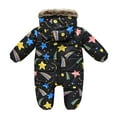 thumbnail image 4 of Esaierr Boys Girls Warm Down Cotton Snowsuit Baby Newborn Jumpsuits Baby Zipper Romper Winter Coat for 3M-3Y, 4 of 5