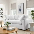 thumbnail image 1 of Modway Commix 2 Piece Down Filled Overstuffed Sectional Sofa Set in Pure White, 1 of 10