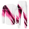 thumbnail image 3 of Mens 2 Piece Sets Graphic Crewneck Long Sleeve Pullover T-Shirt and Elastic Waist Pants Fall Winter Outfits Set, 3XL, 3 of 4