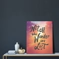 thumbnail image 5 of KLL Not All Who Wander Are Lost Print Canvas Wall Art, Canvas Painting Prints Canvas Art Wall Decor Home Decoration for Living Room Bedroom Office, 5 of 6