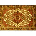 thumbnail image 1 of Ahgly Company Machine Washable Indoor Rectangle Persian Yellow Traditional Area Rugs, 4' x 6', 1 of 4