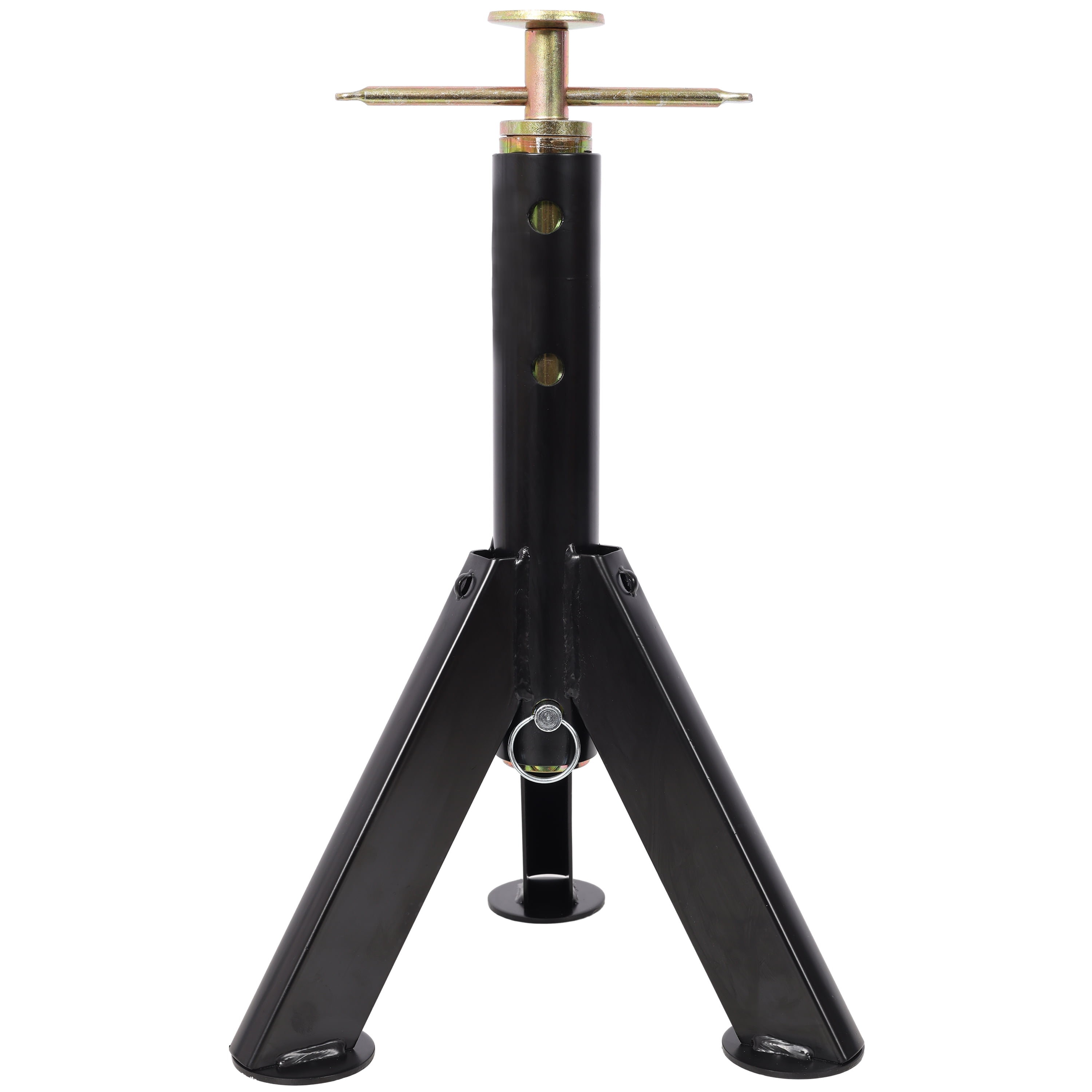 Olurrisa RV Adjustable Telescoping Stabilizer Jack Stand, Supports Stabilizer Jacks,16 to 30 Inches Adjustabe Height,6,000 Pound Capacity,Black Color, 2PACK