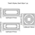 thumbnail image 6 of 6Pcs Chinese Frame Cutting Dies Metal Square Round Lace Frames Die Cuts Embossing Stencils Template, 6 of 7