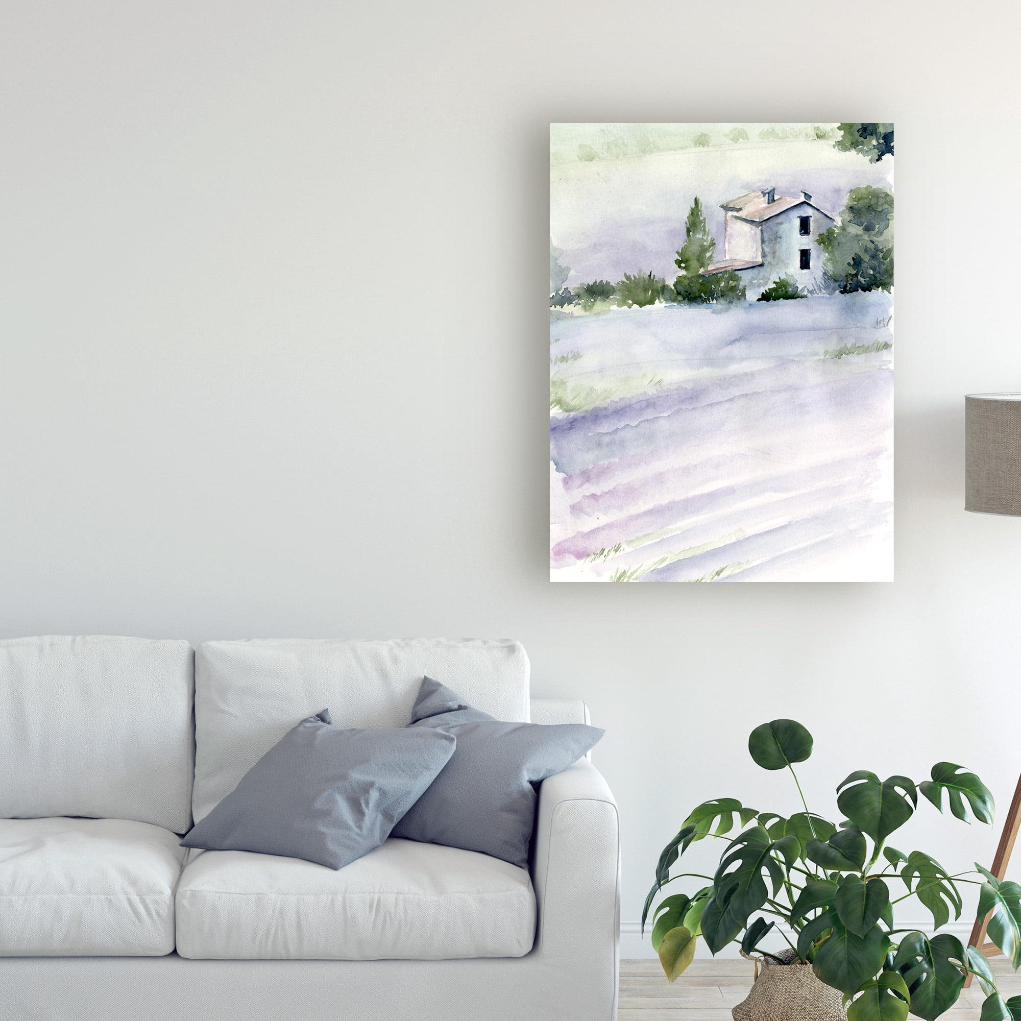 Trademark Fine Art 'Lavender Fields II' Canvas Art by Jennifer Paxton Parker