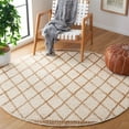 thumbnail image 2 of SAFAVIEH Natura Glenn Diamond Area Rug, Ivory/Natural, 6' x 6' Round, 2 of 8
