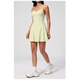 thumbnail image 4 of PISONIC Womens Tennis Dress, 2-in-1 Golf Workout Dress with Built-in Bra & Shorts Pockets, Athletic Dresses with Adjustable Strap, 4 of 7