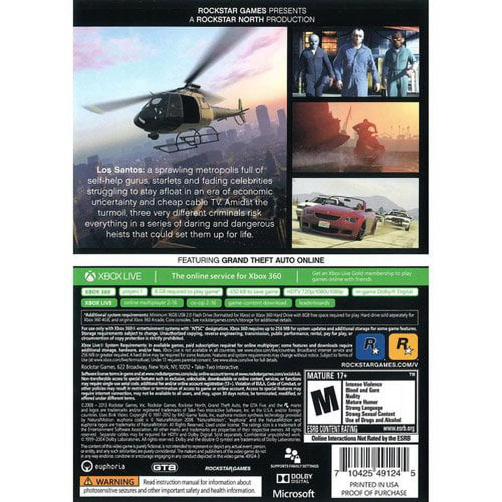 Grand Theft Auto 5 Xbox 360 Full Version Free Download - GMRF