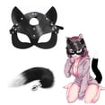 thumbnail image 2 of Juguetes sexuales para mujer Cosplay Fox Mask Tail Anal Plug Metal Anus Butt Plug Mask Half Cat Mask Party Sexy Adult Mask Juego Máscaras BDSM Tan Jianjun unisex, 2 of 2