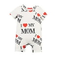 thumbnail image 2 of MERIGLARE Baby Romper Summer Clothes Cute Round Neck Infant Jumpsuit for Valentine's Day Party Photograph Props Newborn Infant Month, 2 of 8