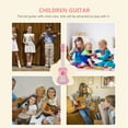 thumbnail image 4 of MasteelfCA 1pc Guitar Toy Plastic Cartoon Rabbit Early Educational Music Toy 4 Strings Guitar for Kids, 4 of 7