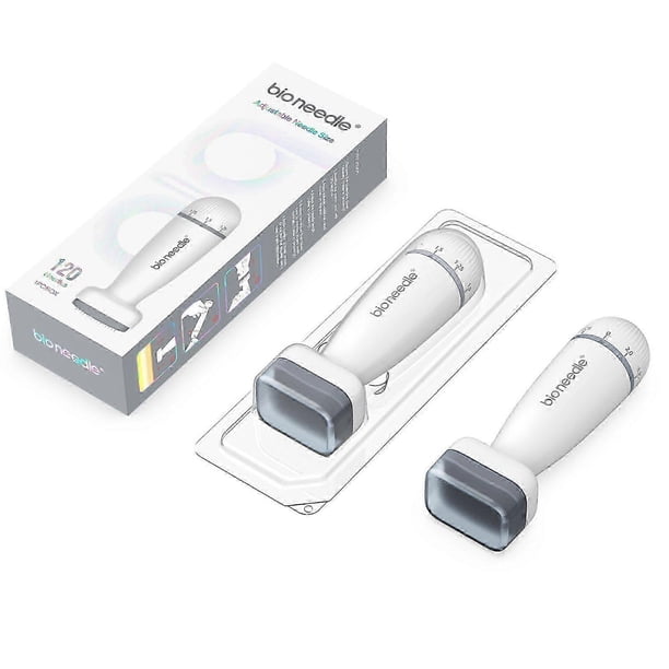 Bioneedle Derma Stamp 120 Titanium Microneedling Stamp Adjustable dermastamp 0-2