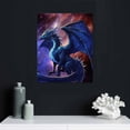 thumbnail image 4 of ARISTURING  Dragon Decor Wall Art Blue Space Galaxy Pictures Dragon Canvas Prints Painting Modern Home Framed Artwork for Bedroom Living Room, 4 of 4