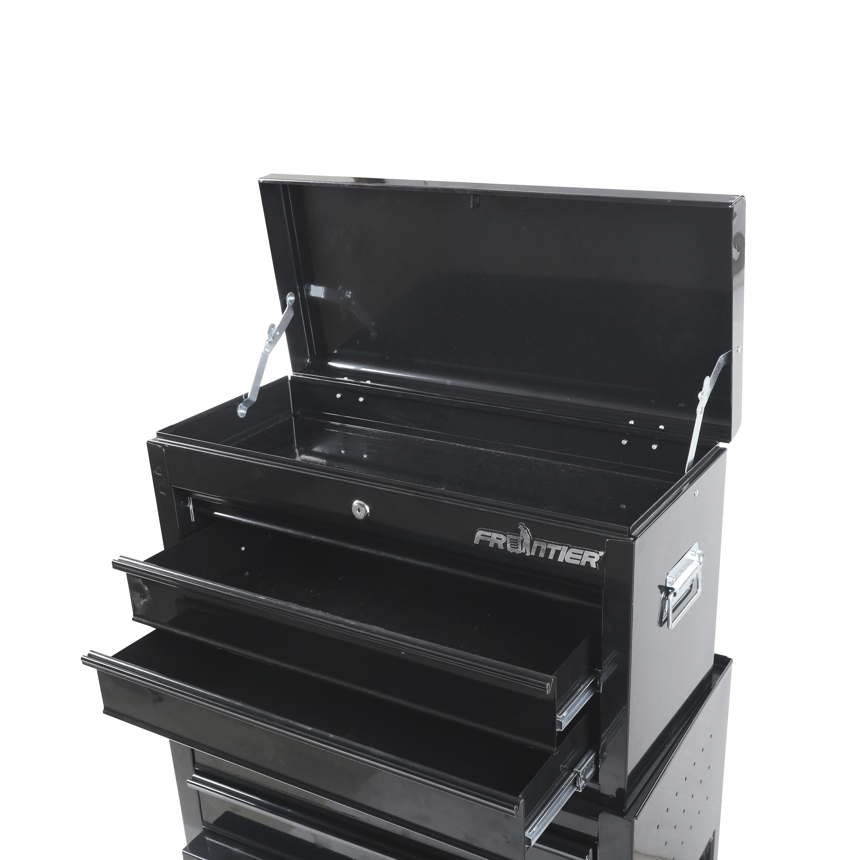 Frontier 24-Inch 5-Drawer Rolling Tool Chest and Cabinet Combo, Steel, Black 41113