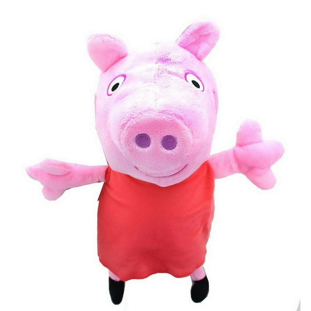 peppa pig 20in talking plush red dress