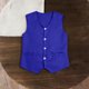 thumbnail image 4 of Odeerbi Chaqueta de Traje de Niños y Niñas Color Sólido V Cuello Botón Chaleco Con Bolsillos Vestido Formal Chaleco Para La Fiesta de Boda, 4 of 9