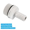 thumbnail image 4 of Uxcell Hose Barb Fitting 13mm Barbed G3/4 Male Thread, 3 Pack Pipe Connector, Grey, 4 of 6