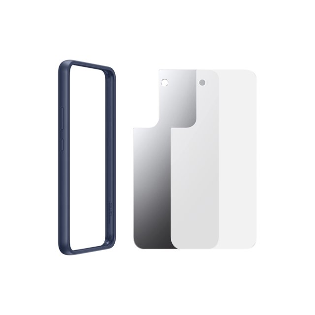 Funda con marco para Samsung Galaxy S22+, color azul marino