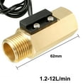 thumbnail image 2 of G1/2 Hall Effect Liquid Water Flow Sensor Switch Flowmeter Meter 1.2-12L/min, 2 of 5