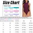 thumbnail image 4 of Haitryli Women One Piece Swimsuit Monokini Swimwear Swimming Surfing Bodysuit One Piece Unitard Black XL, 4 of 4