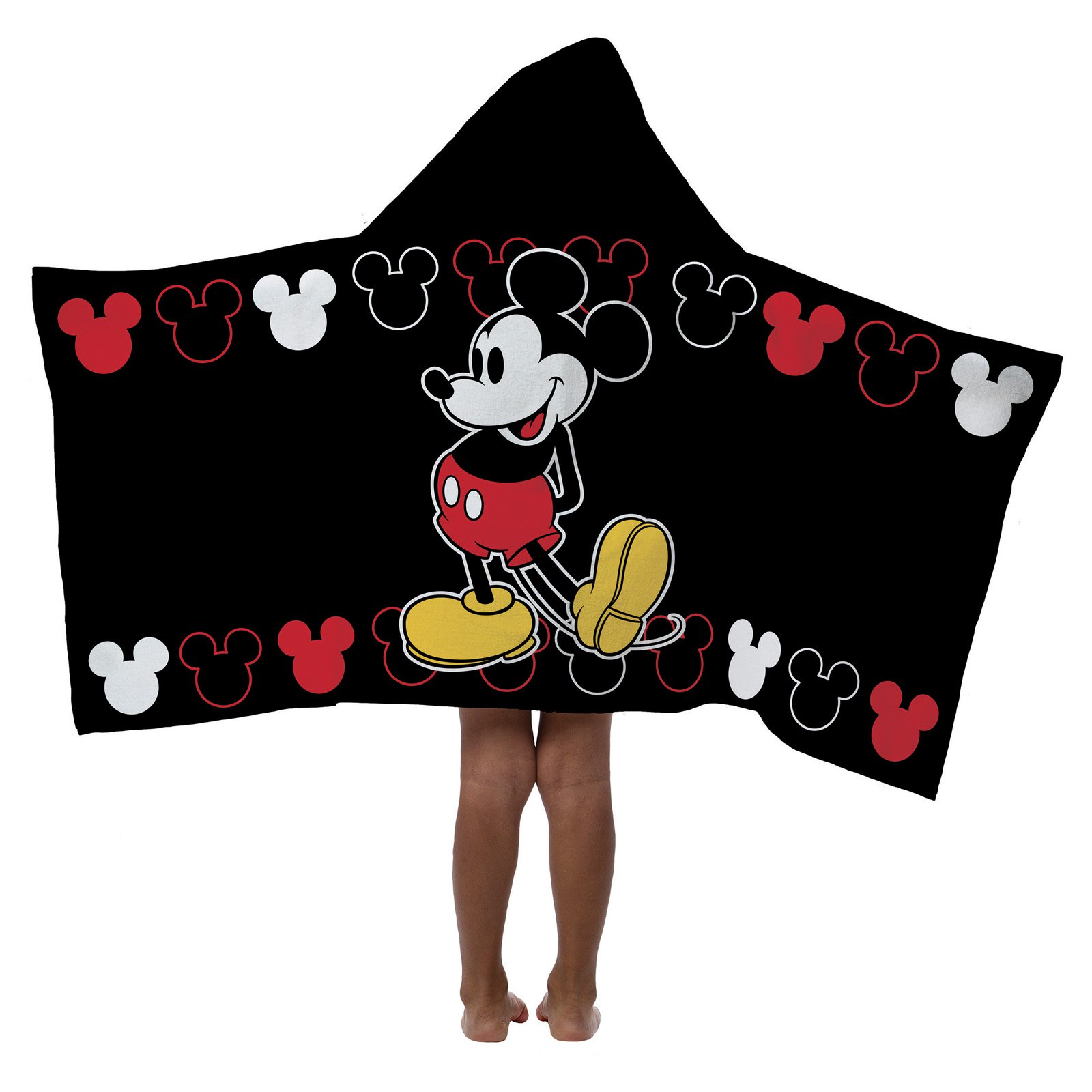 mickey mouse hooded towel for baby