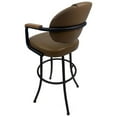 thumbnail image 3 of Tobias Designs 35" Metal Extra Tall Bar Stool with Upholstered Seat in Black, 3 of 3
