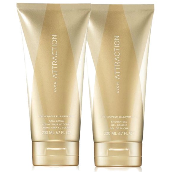 Avon Attraction For Her Shower Gel and Body Lotion (set of 2)