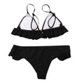 thumbnail image 6 of VerPetridure Bikini Sets for Women High Waisted Triangle Two Piece Swimsuits V Neck Twist Front Adjustable Spaghetti Straps Bathing Suit for Women, 6 of 9