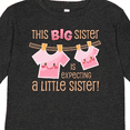 thumbnail image 4 of Inktastic This Big Sister is Expecting a Little Sister Girls Long Sleeve Toddler T-Shirt, 4 of 5