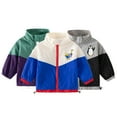 thumbnail image 2 of MXIEZI Toddler Boys Lightweight Breathable Sunscreen Jackets 1-8 Years old Summer Outwear Color Blocking Cartoon Coats for Kids, 2 of 8