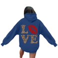 thumbnail image 5 of Valentines Day Women HoodiesValentines Day Hoodies Women Letter Graphic Sweatshirt Long Sleeve Pullover Regular Tops,Navy, 5 of 7