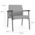 thumbnail image 4 of Mystic Reception Waiting Oversize Guest Chair / Charcoal Steel / Navy Blue, 4 of 5