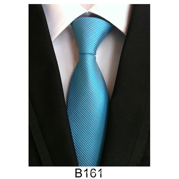 Enduring Design Men's Classic Business Tie One Pack, Made with a Resilient Silk Polyester Construction and an Intricate Woven Jacquard Stripe Pattern for Lasting Elegance in Professional Settings
