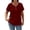 Wine Red, variant on Siminsem Women's Casual Loose Fit V Neck Tunic Top Textured Short Sleeve Pullover with Button Decor Dressy Blouse Cute Lightweight Top for Spring and Summer, White, L