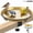 Gold, variant on Xdziklosj Deck Bird Bath, Plastic Bowl with Adjustable Clamp,10.5" Rustproof Birdbath and Feeder for Railing Fence Outdoor Garden Decor