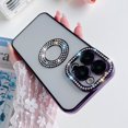 thumbnail image 1 of Funda De Lujo Galvanizada Diamond Eagle Eye Lens Film Para IPhone 14 13 12 11 Pro Max A Prueba De Golpes, 1 of 4