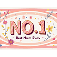 thumbnail image 4 of Floral Patterned Best Mum Banner Party Decorations Backdrop Background Mother Day Celebration Family Gathering Photo Props, 4 of 4
