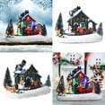 thumbnail image 3 of SGACAI Conjuntos de pueblos navideños Decoraciones navideñas Decoración de mesa Pueblo LED, 3 of 6