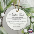thumbnail image 5 of LifeSong Milestones Ceramic Memorial Ornaments Christmas Tree Decorations - Broken Chain, 5 of 7