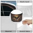 thumbnail image 6 of Uorisanigo Car Hood Cover Stretch Polyester, Cross Eagle Auto Hood Cover Decorations Elastic Fabrics Can be Washed, Car Bonnet All-Season Protection, 6 of 7