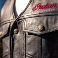 thumbnail image 4 of Indian Motorcycle Men's Western Vest, Black | 2862738, 4 of 7