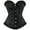 Black, variant on Corset Tops for Women, Bustier Shapewear Lingerie, Lace Waist Push Up Bodysuit Lace Waist Cincher Bodysuits Black