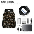 thumbnail image 6 of Honeii Christmas Cookie Reindeer Print Laptop Backpack for Work, College, Travel, Daily Backpacks for Men Women, Sport Rucksack,Computer Bag, 6 of 8