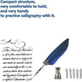 thumbnail image 5 of Feather Pen and Ink Set - Calligraphy Quill Pen Set Includes Dip Pen, 5 Replacement Nibs and Pen Holder for Writing Lovers, 5 of 6