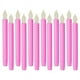 thumbnail image 1 of Velas electrónicas LED con luz intermitente amarilla larga, vela de poste largo con simulación de luz, luces decorativas para cumpleaños y bodas, color rosa, 1 of 8